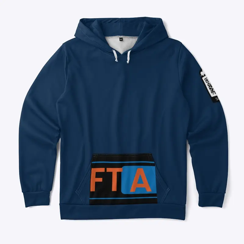 FTA Pocket print Logo Hoodie